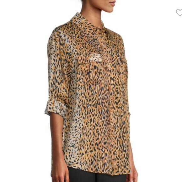 LE SUPERBE Cheetah - Print Walking Safari Shirt - Picture 12 of 13